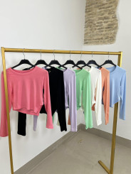 Camiseta basica asimetrica