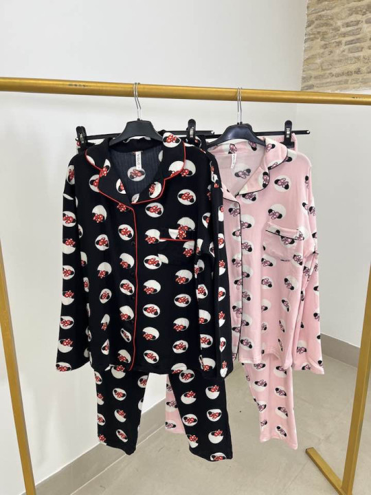 Pijama camisero minnie