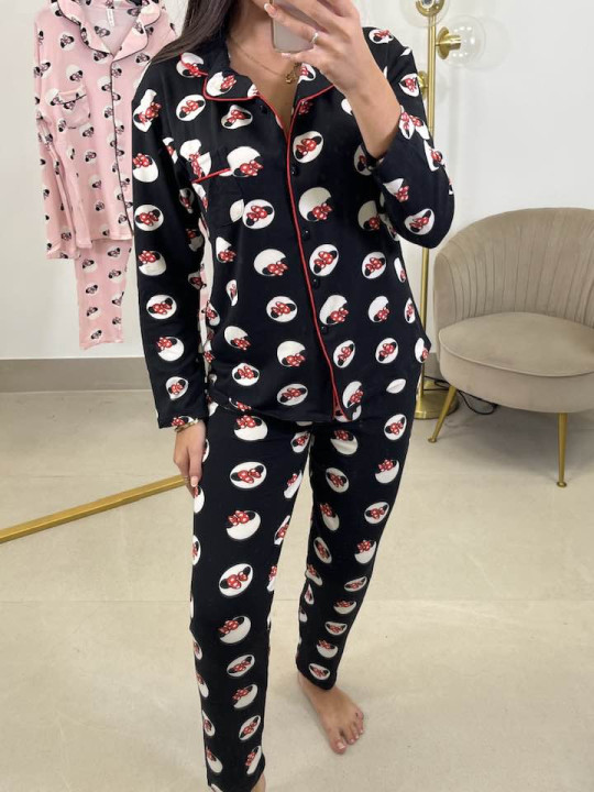 Pijama camisero minnie