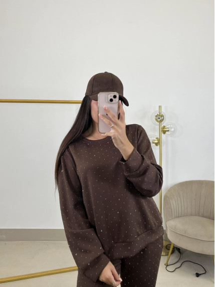 Conjunto felpa brillo