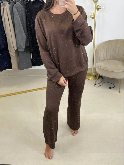 Conjunto felpa brillo