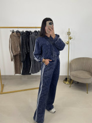 Conjunto desgastado rayas laterales