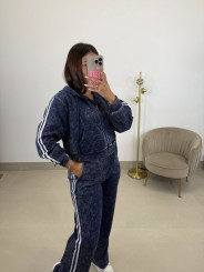 Conjunto desgastado rayas laterales