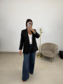 Blazer basica solapa negra