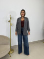 Blazer basica solapa gris