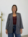 Blazer basica solapa gris