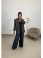 Blazer basica solapa gris