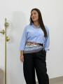 Camisa oxford celeste