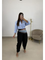 Pantalon pinzas balloon negro