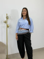 Pantalon pinzas balloon negro