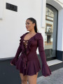 Vestido Camila tinto