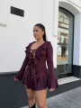 Vestido Camila tinto