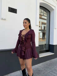 Vestido Camila tinto