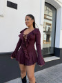 Vestido Camila tinto