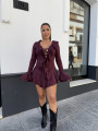 Vestido Camila tinto