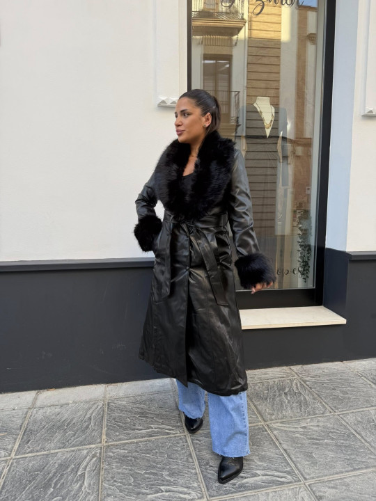 Gabardina Abrigo Bidart negro