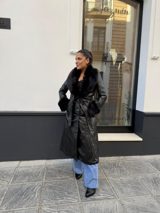 Gabardina Abrigo Bidart negro