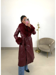 Gabardina Abrigo Bidart tinto