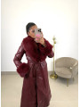 Gabardina Abrigo Bidart tinto