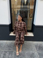 Pantalon boho cuadros marron Pantalon boho cuadros marron