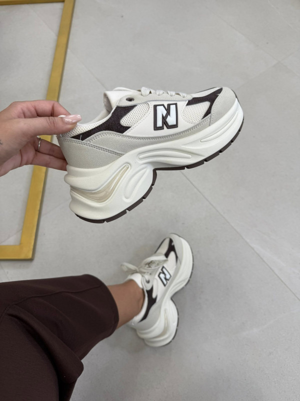 Zapatillas N beige-chocolate