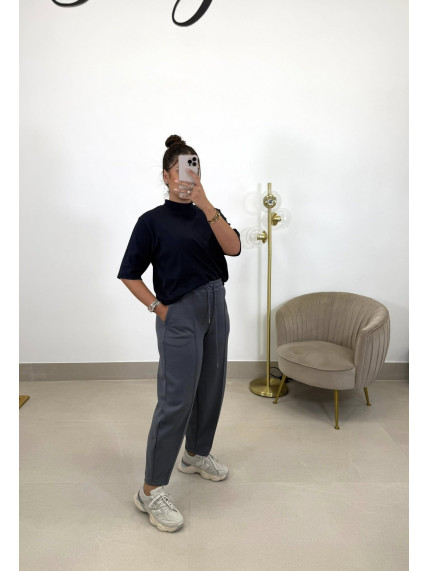 Pantalon felpa balloon gris/REPOSICION