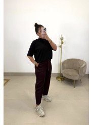Pantalon felpa balloon tinto/REPOSICION