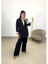 Vaquero wide leg oscuro cinturon