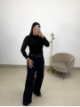 Vaquero wide leg oscuro cinturon Vaquero wide leg oscuro cinturon