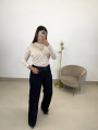 Vaquero wide leg oscuro cinturon Vaquero wide leg oscuro cinturon