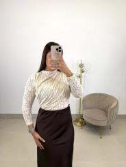 Body encaje beige