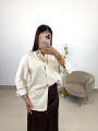 Camisa oxford raya beige