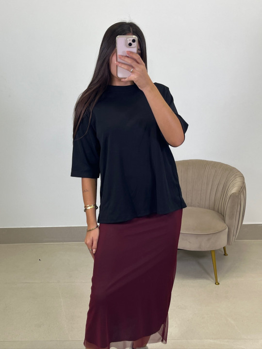 Camiseta oversize negra