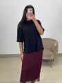 Camiseta oversize negra