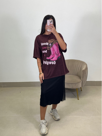 Falda tul basica negra