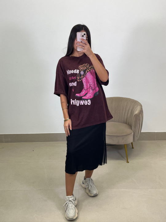 Falda tul basica negra