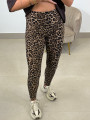 Legging leopardo marron