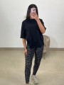 Legging leopardo gris