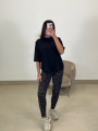 Legging leopardo gris