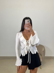 Falda pantalon detalle negra