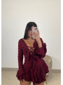 Vestido Claudia tinto