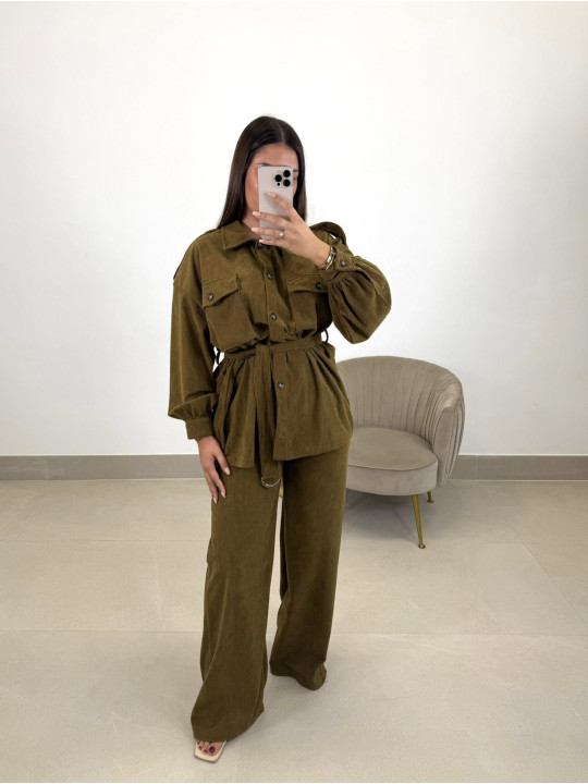 Pantalon pana mostaza