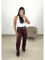 Pantalon polipiel tinto