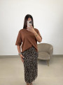 Camiseta oversize marron