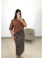 Camiseta oversize marron