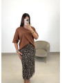 Camiseta oversize marron