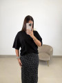 falda tul animal gris
