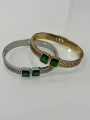 Brazalete circonita doble verde