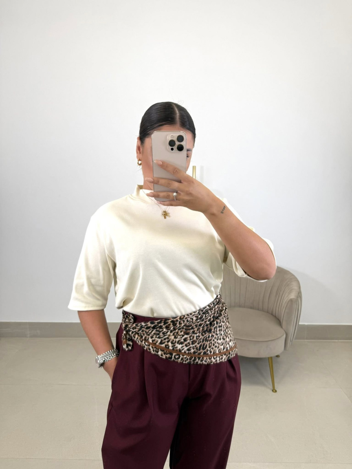 Camiseta oversize vainilla