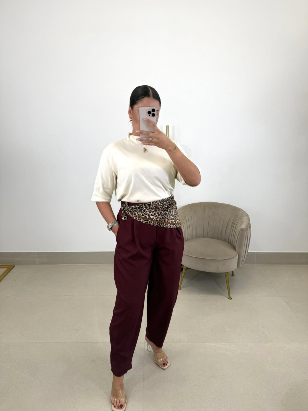 Camiseta oversize vainilla